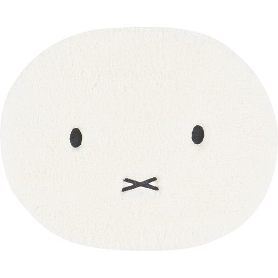 ミッフィー　ふわふわフェイス　アクセントマット アイボリー 532717画像