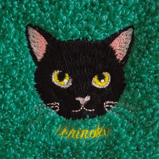 Ｕｃｈｉｎｏｋｏ　ｍａｔｅ　コットンハンカチ クロネコ UNS-1203画像