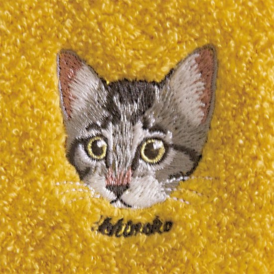 Ｕｃｈｉｎｏｋｏ　ｍａｔｅ　コットンハンカチ サバトラ UNS-1205画像