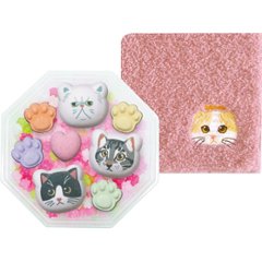 Ｕｃｈｉｎｏｋｏ　ｍａｔｅ　ラムネと金平糖とハンカチ スコティッシュフォールド UNSS-188の画像