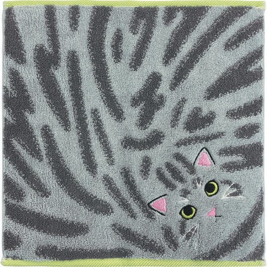 Ｕｃｈｉｎｏｋｏ　ｍａｔｅ　毛並みハンカチ サバトラ UNJ-804画像