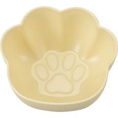 キャッテ　にくきゅう　抗菌ボウル イエロー 74767の画像