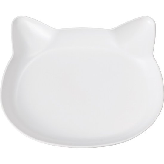 キャッテ　ねこ　抗菌ランチプレート　 ホワイト 74715画像