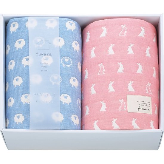 ふわら　六重織ガーゼケット２枚セット FWR2508画像