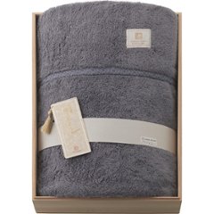 今治謹製　極上タオル　スーペリアル　今治産タオルケット（木箱入） ネイビー GKT2023の画像