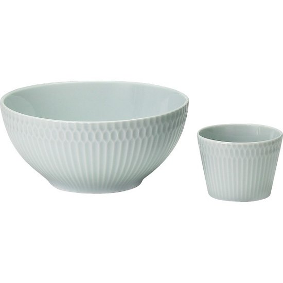 小田陶器　さざなみ　爽麺セット ブルーホワイト ODA05-3053A画像