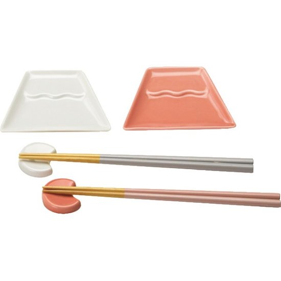 小田陶器　ｆｕｊｉ　小皿箸置揃 ODA04-4054C画像