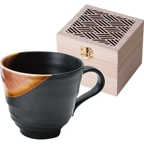 釉彩　マグ（木箱入） 赤 YYS-1051A画像