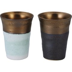 ＭＩＮＯ−ＹＡＫＩ　金彩ペアカップ 152996の画像