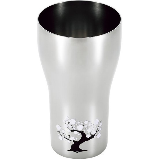 燕熟の技　感温ステンレスタンブラー 桜 EJK-350画像