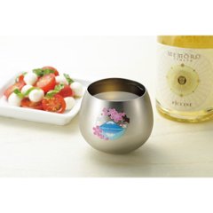 燕熟の技　感温スイングタンブラー 桜に富士 EJKS-600画像