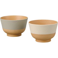 やさしい彩り　抗菌汁椀２客揃 17019の画像