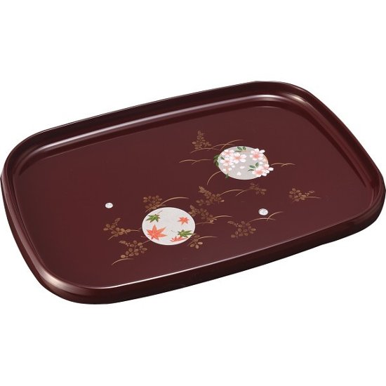 紀州塗　円華　１３寸　信貴長手盆 2204096画像