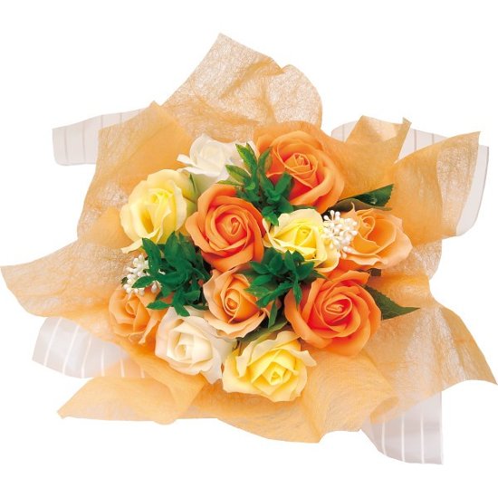 スカーレットブーケ（ソープフラワー） オレンジ FDC2NSCO画像