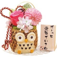 長寿福ろう（プリザーブドフラワー） ピンク 23CH1PKの画像