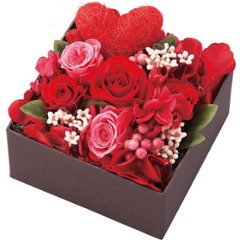 ボックスフラワーアレンジメント（ミッキー＆ミニー） 2022DO-004SHの画像