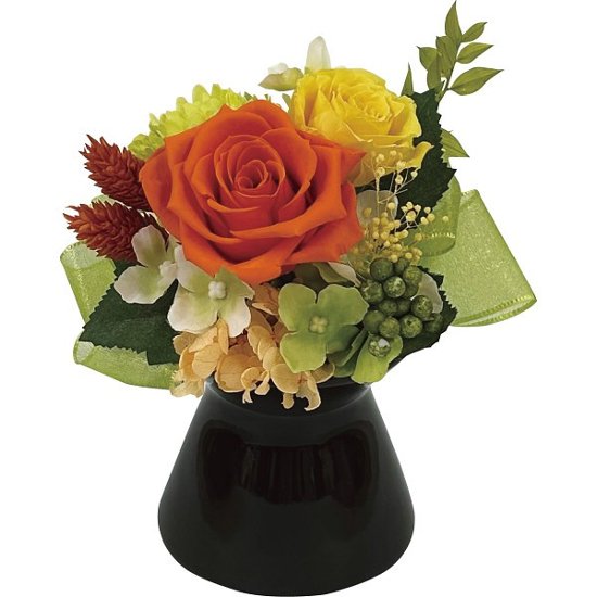 彩華（プリザーブドフラワー） オレンジ bc-13571-OR画像