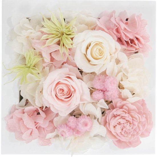 プリザーブドウォールフラワー（スクエア） ピンク ncr-wallpri02-pi画像