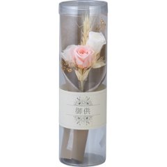 プリザーブドフラワー仏花　円華（えんげ） ピンク ncr-25-bk04-piの画像