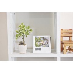 アデッソ　フォトフレーム電波時計 8785の画像