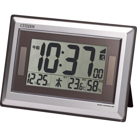 シチズン　ソーラー電源電波時計（掛置兼用） 8RZ182-019画像
