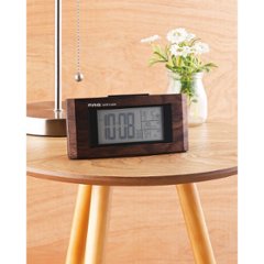 ＭＡＧ　デジタル電波目覚まし時計　ウッドライン ブラウン T-743BR-Z画像