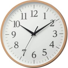 リズム　クオーツ掛時計 茶色（白） 8MGA42ND06の画像