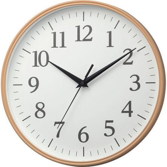 リズム　クオーツ掛時計 茶色（白） 8MGA42ND06画像