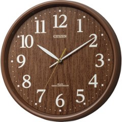 シチズン　木目調電波掛時計 茶色 8MY569-006の画像