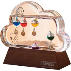 スヌーピー　ガラスフロート温度計クラウド 151-333211 2025の画像