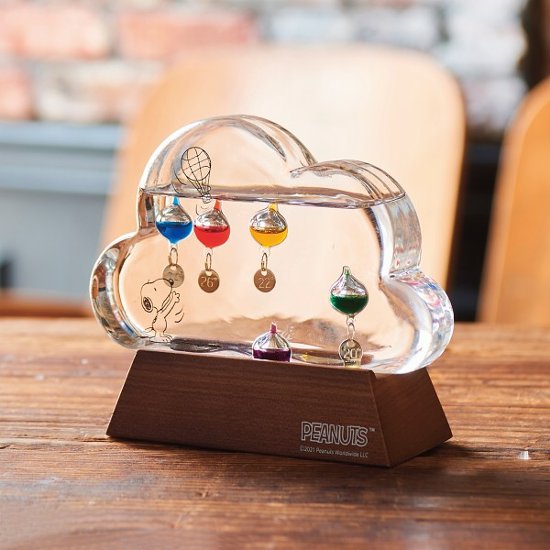 スヌーピー　ガラスフロート温度計クラウド 151-333211 2025画像