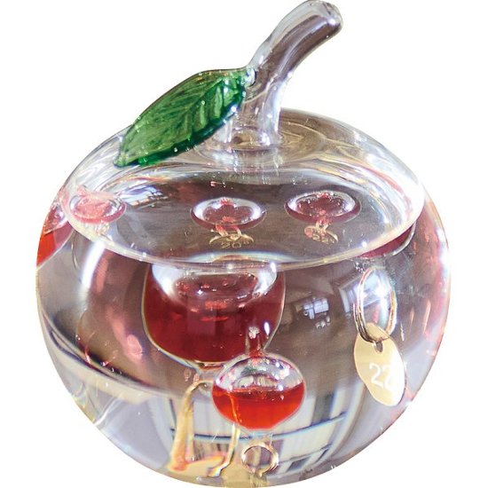 ガラスフロート温度計　りんご 333-218画像