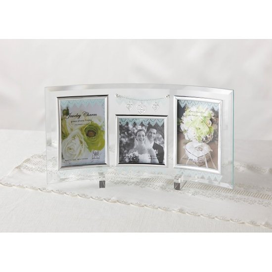 ジュエリーチャーム　ガラスフォトフレーム　３窓 GF-03552 画像