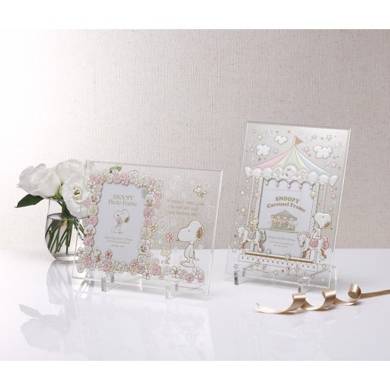 スヌーピー　グラスフレーム フラワー 1000102489画像