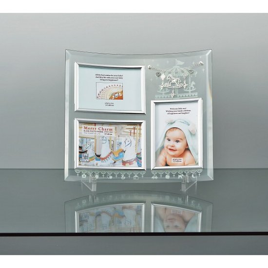 メリーチャーム　ガラスフォトフレーム　３窓 GF-03591 画像