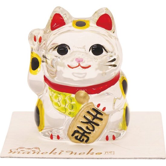 リュウコドウ　クリスタル小判招き猫 49-588画像