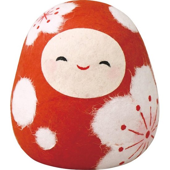 リュウコドウ　ちぎり和紙花笑みだるま 赤 6-1073A画像
