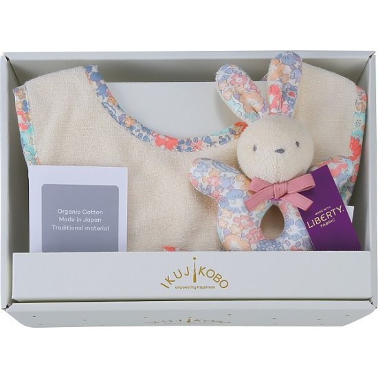 リバティプリント使用・ベビーミニギフト２点セット ピンク 383209画像