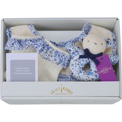 リバティプリント使用・ベビーミニギフト３点セット ネイビー 383409の画像