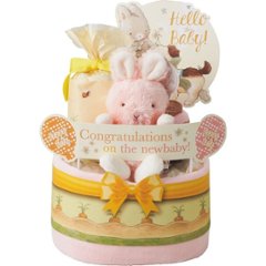 バニーズバイザベイおむつケーキ２段 ピンク 1675803の画像