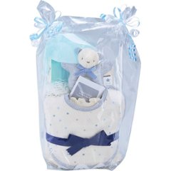 おむつケーキ（コンペイトウプリント） ブルー 344809の画像