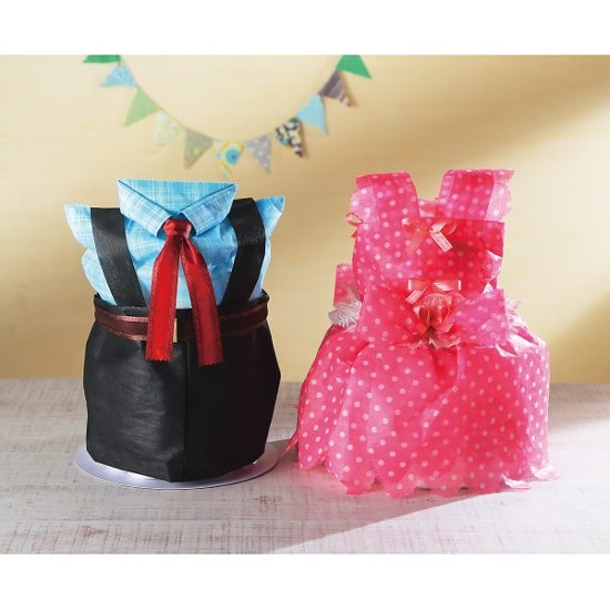 おむつｄｅケーキ　２段 ＢＯＹ 25ｰ001ｰBOY画像