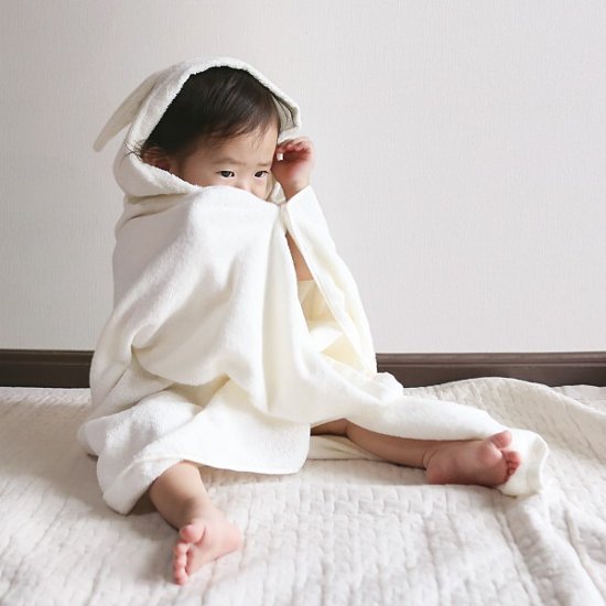 ｓａｍｐｏ−さんぽ−　オーガニックバスポンチョ うさぎ 42041画像