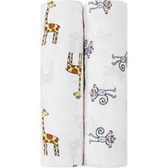 エイデンアンドアネイ　おくるみスワドル　ジャングルジャム　２枚セット ジャングルジャム 4023 の画像