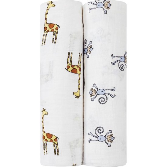 エイデンアンドアネイ　おくるみスワドル　ジャングルジャム　２枚セット ジャングルジャム 4023 画像