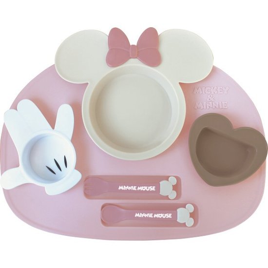 アイコンランチプレート ミニーマウス×ピンクベージュ 307009画像