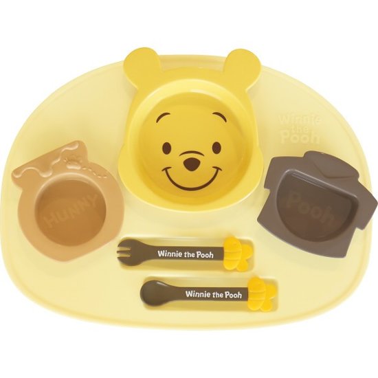 アイコンランチプレート くまのプーさん×イエロー 307108画像