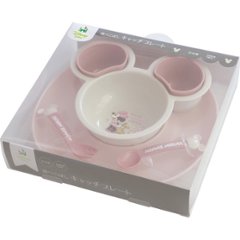 食べこぼしキャッチプレート ミニー×ピンク 306439画像