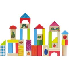 はらぺこあおむし　木製つみきセット（５０ピース） 1707982の画像