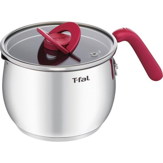 ティファール　オプティスペース　ＩＨステンレスマルチポット（１６ｃｍ） ルージュ G74783画像